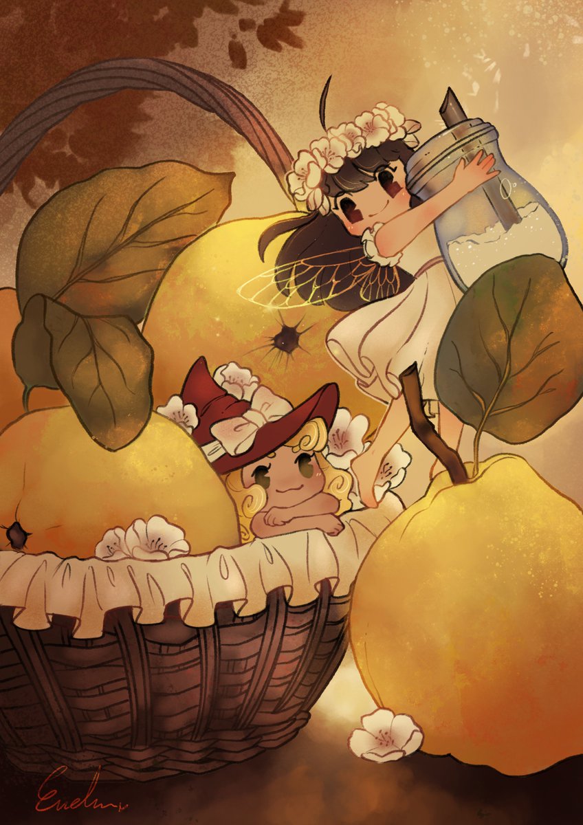 Wivimon's tweet image. Hoy toca membrillo 🍯

#Membrillo #Codonyat #October #Promptlist #naturtober #inktober #drawtober