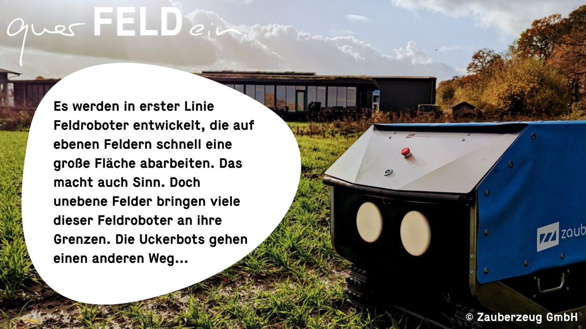 querFELDein (@querfeldeinblog) on Twitter photo Die #Uckerbots von <a href="/hneeberswalde/">Hochschule für nachhaltige Entwicklung Eberswalde</a> & Co. ackern in unebenem Gelände und können dank #KI viel näher an den Pflanzen arbeiten als herkömmliche #Feldroboter . Und sie sollen auch noch billiger sein? Mehr dazu in unserem Blog! quer-feld-ein.blog/finden/kleiner… Die #Uckerbots von <a href="/hneeberswalde/">Hochschule für nachhaltige Entwicklung Eberswalde</a> & Co. ackern in unebenem Gelände und können dank #KI viel näher an den Pflanzen arbeiten als herkömmliche #Feldroboter . Und sie sollen auch noch billiger sein? Mehr dazu in unserem Blog! quer-feld-ein.blog/finden/kleiner…