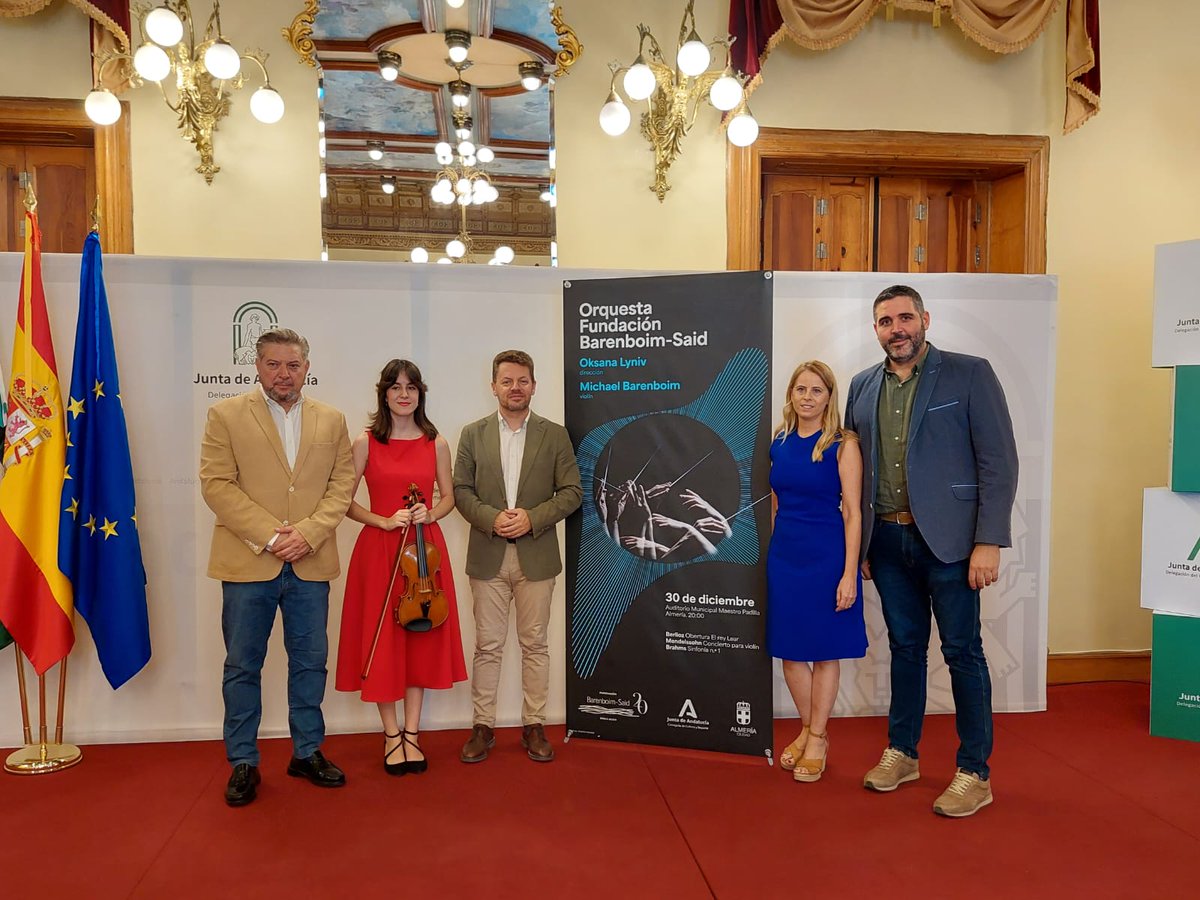 🎻La Orquesta Fundación Barenboim-Said actuará en el Auditorio Municipal Maestro Padilla el 🗓️30 de diciembre 
🎼La Consejería de <a href="/CulturaAND/">Cultura Junta de Andalucía</a>  impulsa esta iniciativa con la colaboración del Ayuntamiento de Almería.🎶