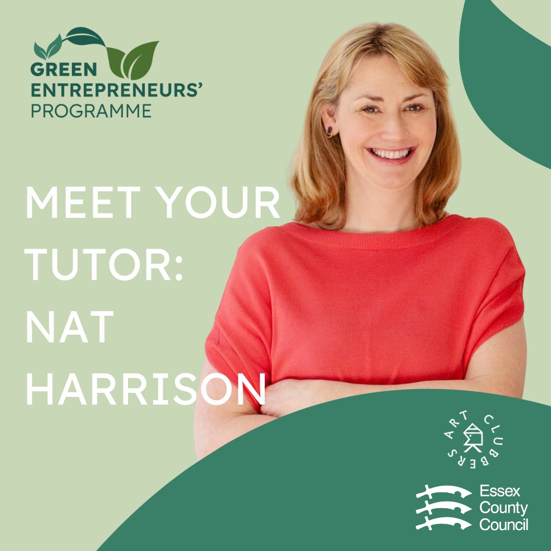 ArtClubbersCIC's tweet photo. ๐๏ธMEET NAT HARRISON ๐๏ธ
We are delighted to have Nat join us in Green Entrepreneurs Programme to run a series of sessions around business and personal development!
Apply Now! https://t.co/4KcMLqMVdb
@lndhive
@AmbitiousEssex
#greenbusiness #essexbusiness #onlineworkshops https://t.co/Mn7lLxM6KR