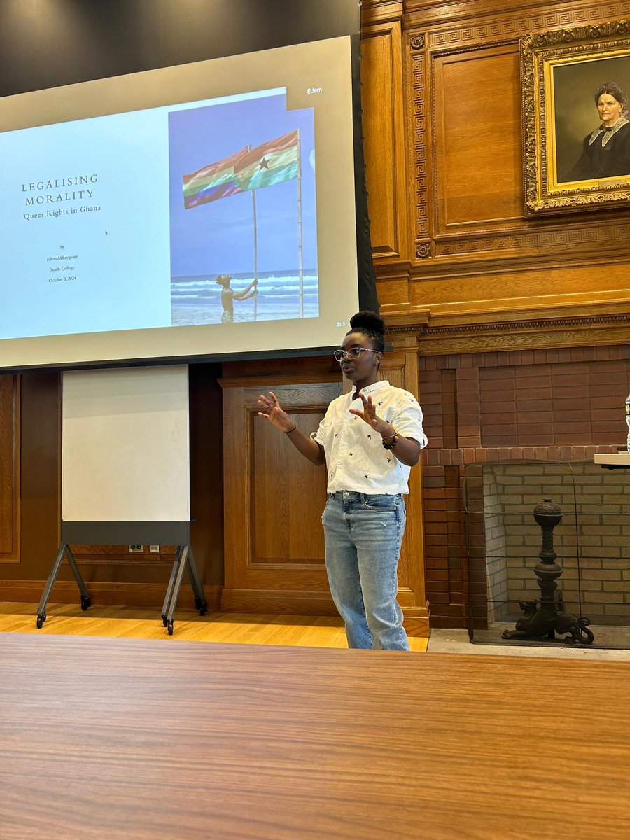 1/2 Yesterday, I gave a guest lecture <a href="/smithcollege/">Smith College</a> in the USA as part of their African Studies &amp; Human Rights Speaker series. Although my topic was queer rights in Gh, I told attendees about #FreetheCitizens &amp; #StopGalamseyNow &amp; urged them to follow the situation.
