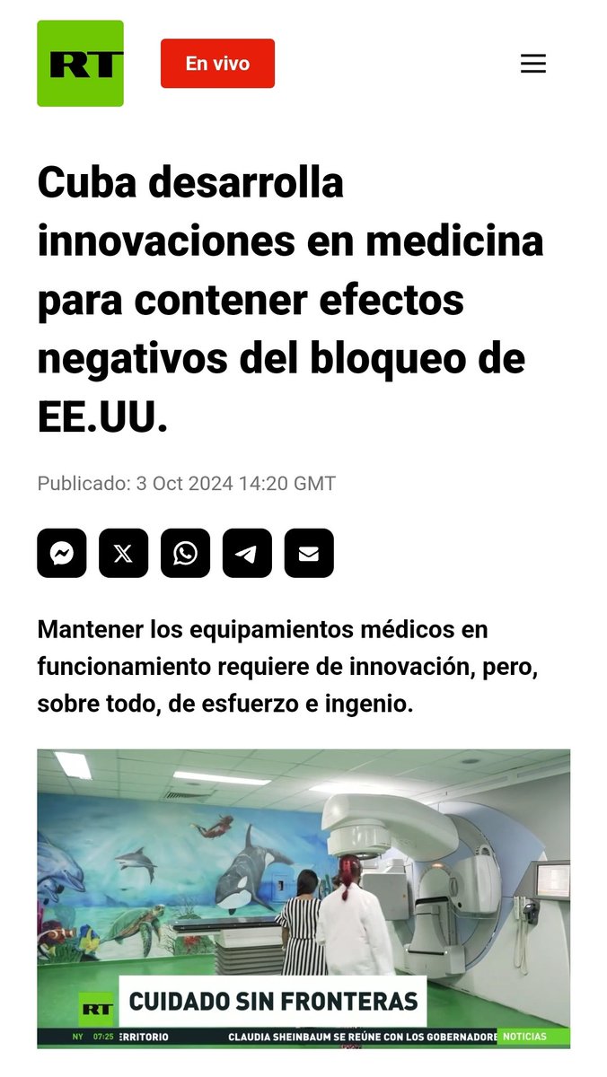 🇨🇺 Ciencia e innovación son pilares esenciales para el funcionamiento del Sistema Nacional de #Salud y hacer frente a los complejos desafíos que significa para nuestro sector la cruel política de bloqueo que impone a #Cuba el Gobierno de Estados Unidos.
👉 acortar.link/i1vw0G
