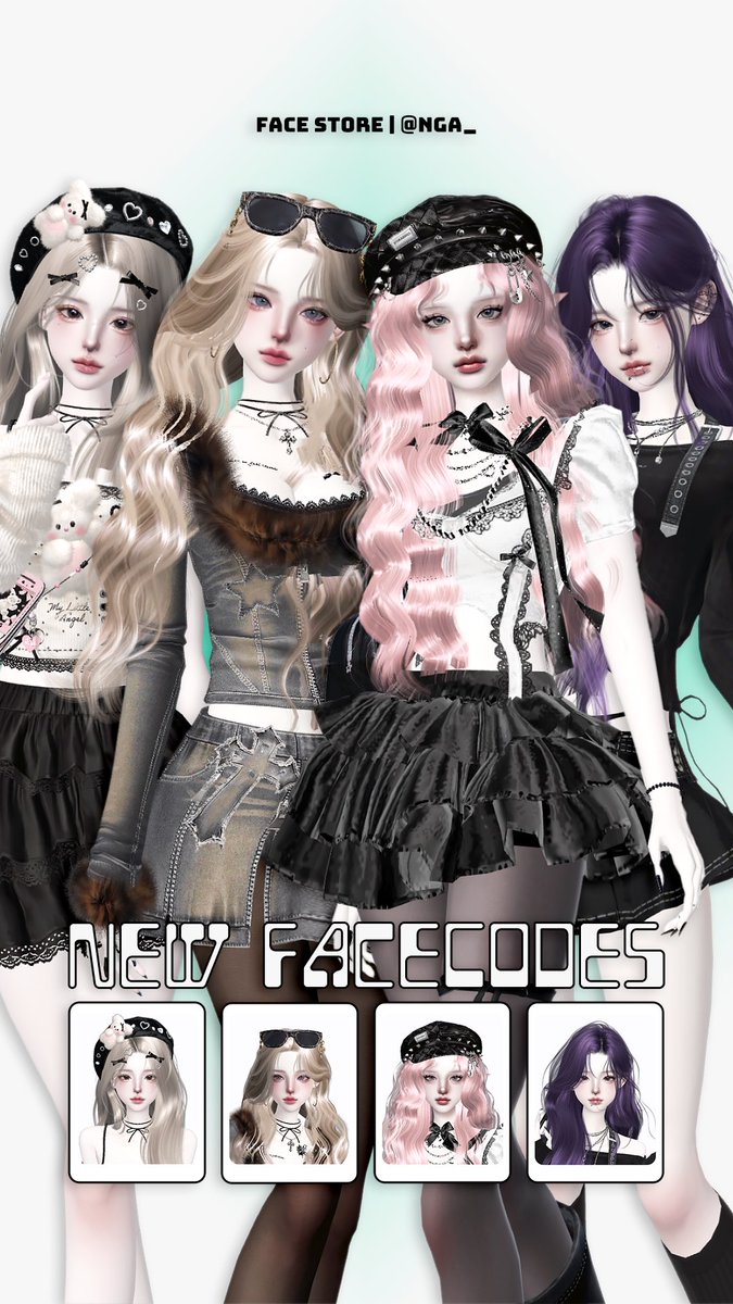 zepeto_nga's tweet image. This week new face codes🖤
#ZEPETO #FaceStore #FaceCode #ZEPETOfyp