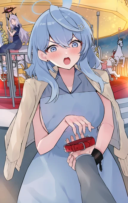 デートに首輪は常識でしょ!!#ブルアカ 