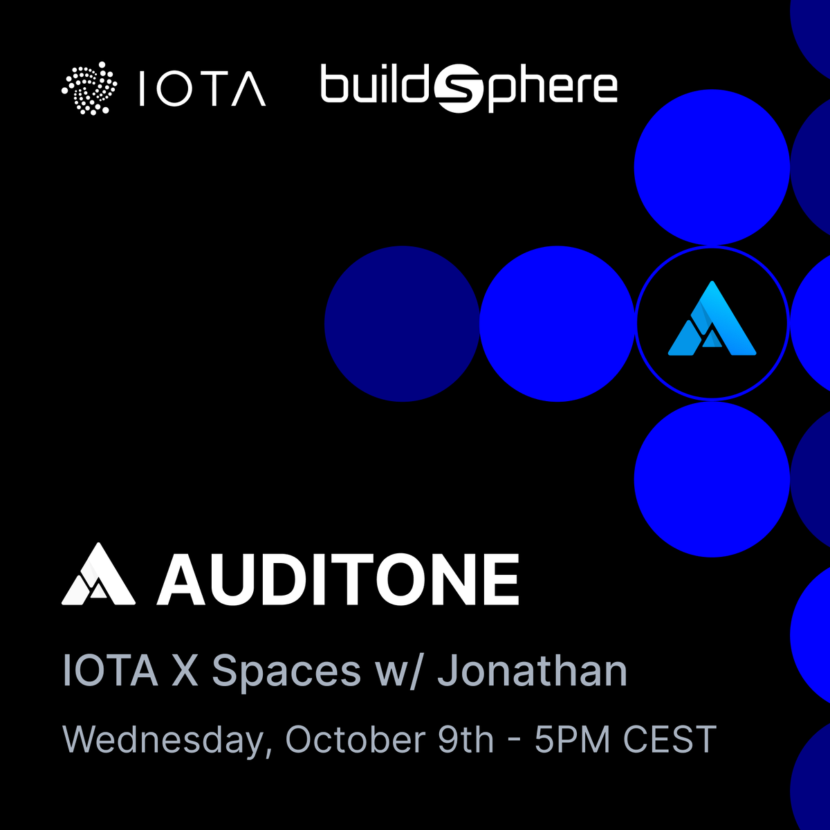 iota's tweet image. 📣 Next week @auditone_dao joins us for BuildSphere #22!
Curious how bug bounties and traditional audits come together? 🤔
CEO @entropyishigh & CTO @rajaathota72 will walk us through everything there is to know. Drop your Q’s in the comments below 👇
x.com/i/spaces/1dRJZ…