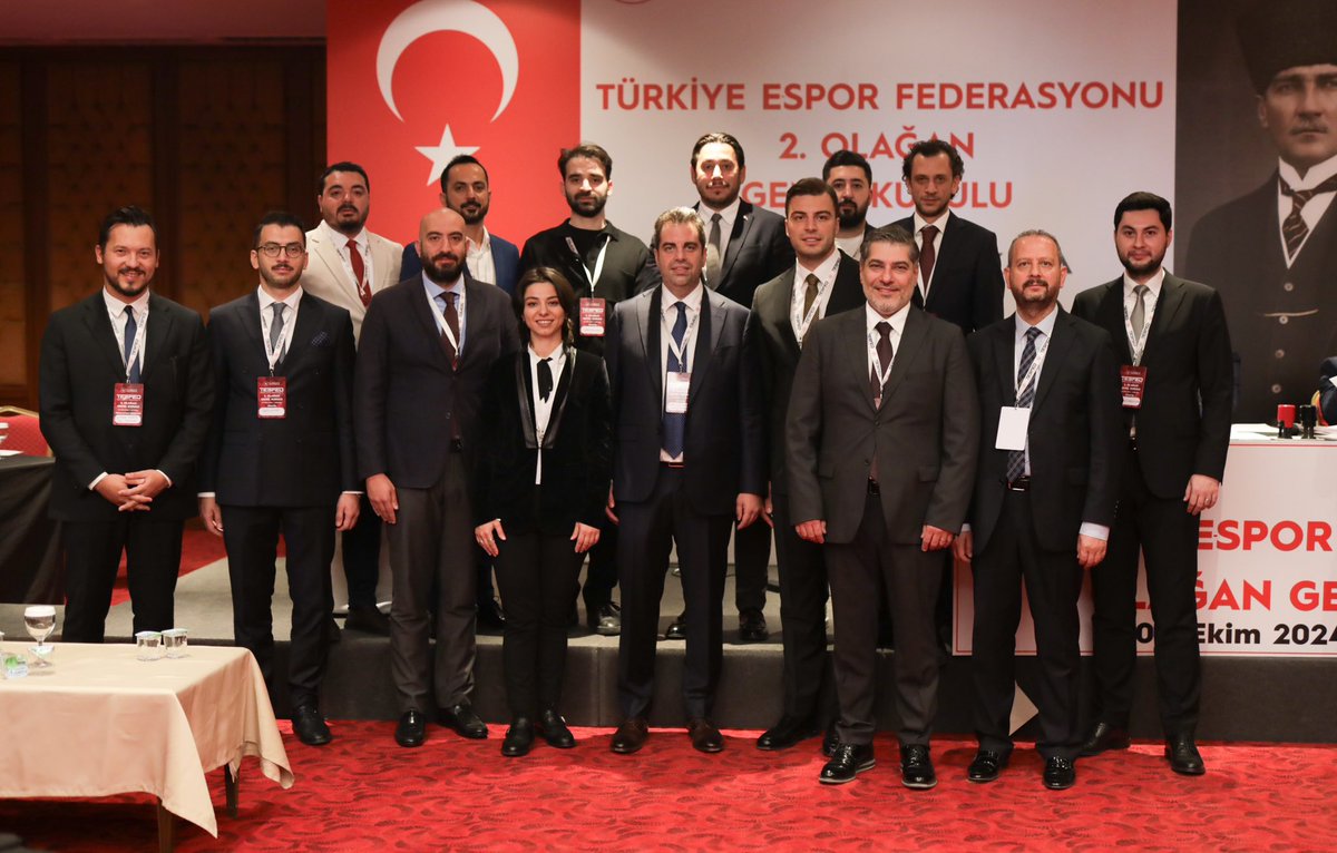 tesfed's tweet photo. Ankara’da gerçekleşen Türkiye Espor Federasyonu 2. Olağan Genel Kurulu tamamlandı.

Bu yeni dönemin Türk espor paydaşları, ekosistemi ve ülkemiz için hayırlı olmasını temenni ederiz. 🇹🇷 https://t.co/oPYuzZ1D6Y