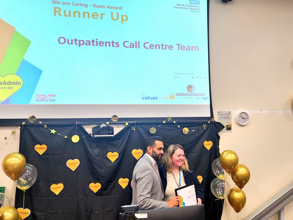 Quratulain___'s tweet photo. Super proud of my amazing OPD Call Centre Team for receiving an award in #LoveAdmin Awards Ceremony today at @NorthMidNHS in the We are Caring - Team Award Category as a Runner Up ❤️

#ProudOpsManager https://t.co/RCZzOLWGul