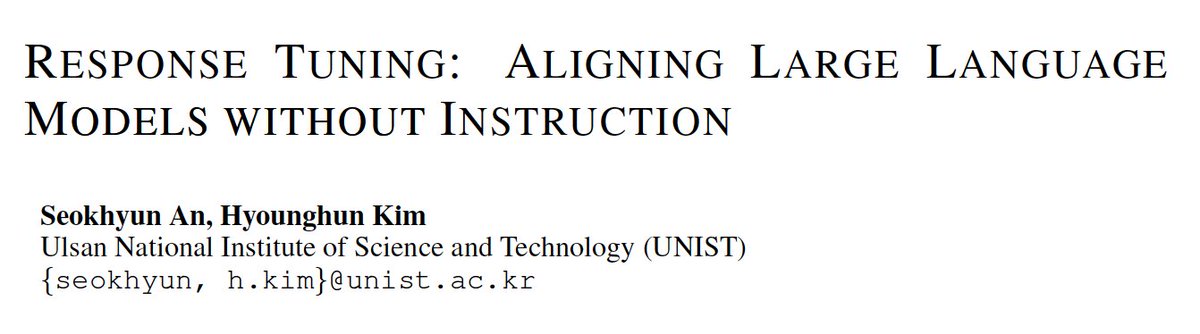 seokhyun_an's tweet photo. 🚀 Excited to share our latest findings: LLMs can follow instructions and even refuse unsafe queries, despite being trained solely on responses without paired instructions!

We explore how establishing an output space enables LLM alignment, revealing the extensive inherent capabilities of pre-trained LLMs.

Huge thanks to @khsquared  for his unwavering support throughout this year-long journey.
