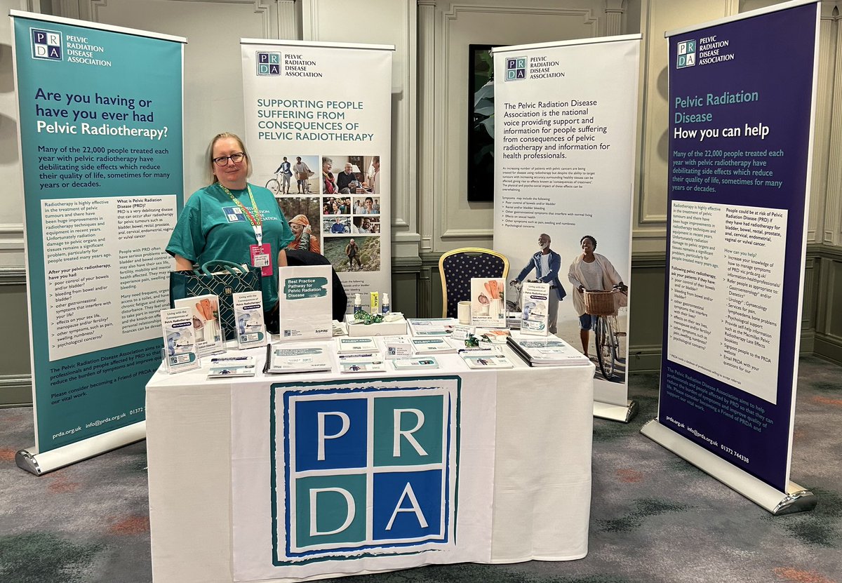 Off to a good start with the <a href="/PRDA_uk/">PRDA UK</a> stand at #ARC2024, with lots of interest in the professional education side of things - the more people learn about #PelvicRadiationDisease the better 👍👍