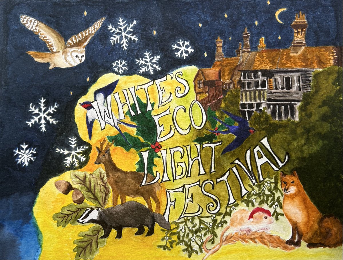 White’s Eco Light Festival ✨
Discover a brand-new magical experience this winter, with White’s Eco Light Festival.

Every Thursday-Saturday, from Thursday 21st November 2024 – Saturday 21st December 2024.
Times:   16:30-20:00
🎟️: gilbertwhiteshouse.org.uk/event/whites-e…