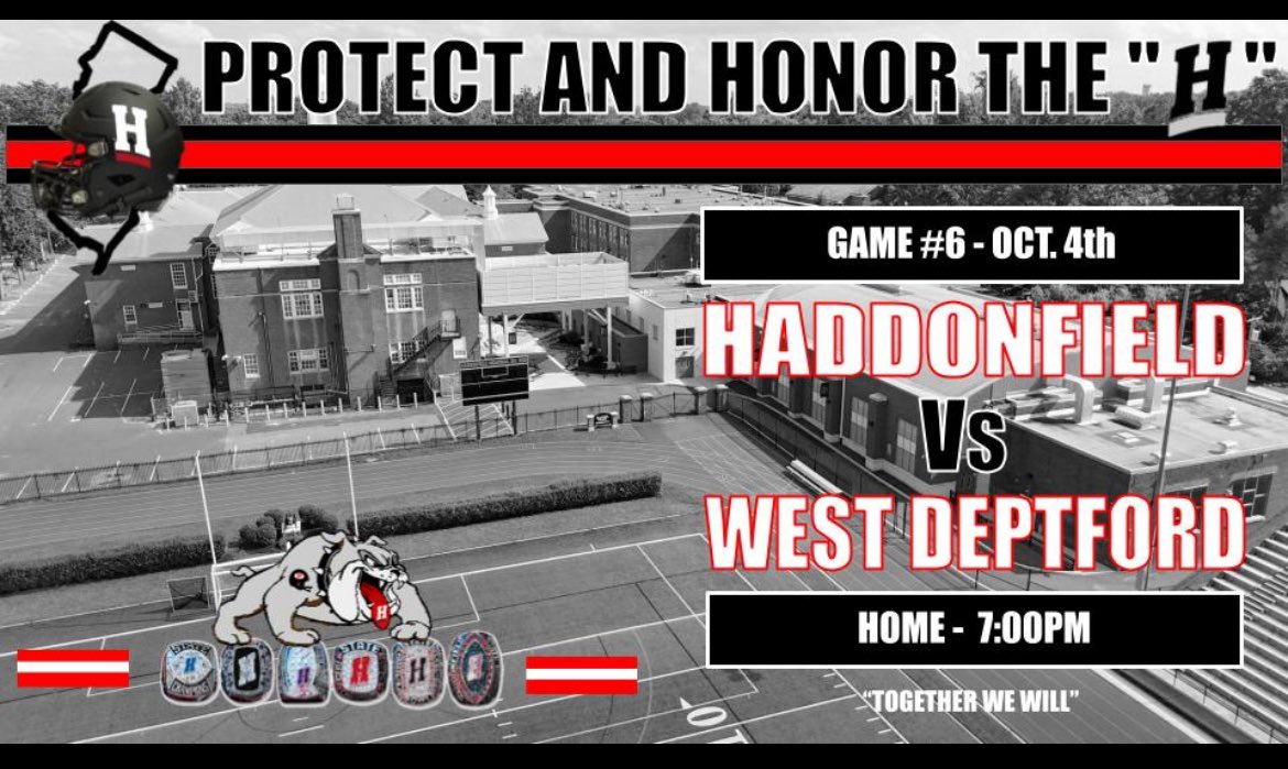 Week 6..Old School Colonial Conference football! Another chance to represent The 'H'!
Kickoff at 7pm! TWW!