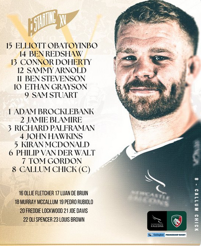 talkMacca's tweet photo. It's only minor tinkering between @FalconsRugby and @LeicesterTigers for tomorrows @premrugby game. It's live on @talkSPORT2 as @mikemccarthy6 joins me at KP for the commentary. Why don't you join us https://t.co/vszHWthASz