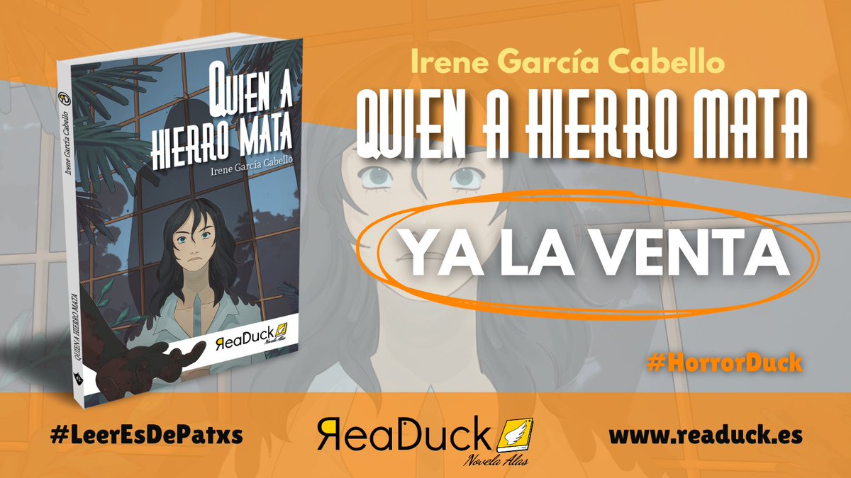 readuck's tweet image. 📢¡YA A LA VENTA!💥 #QuienAHierroMata de Irene García Cabello🖋️🦆

No os perdáis el nuevo caso de nuestra detective paranormal favorita, Veronica Glasgow🕵️‍♀️

👉readuck.es/products/quien…

#IntempestaNocte #UnParaísoEnLaTierra #Libros #Noir #Sobrenatural #NovelaNegra #QuéLeer #Novela
