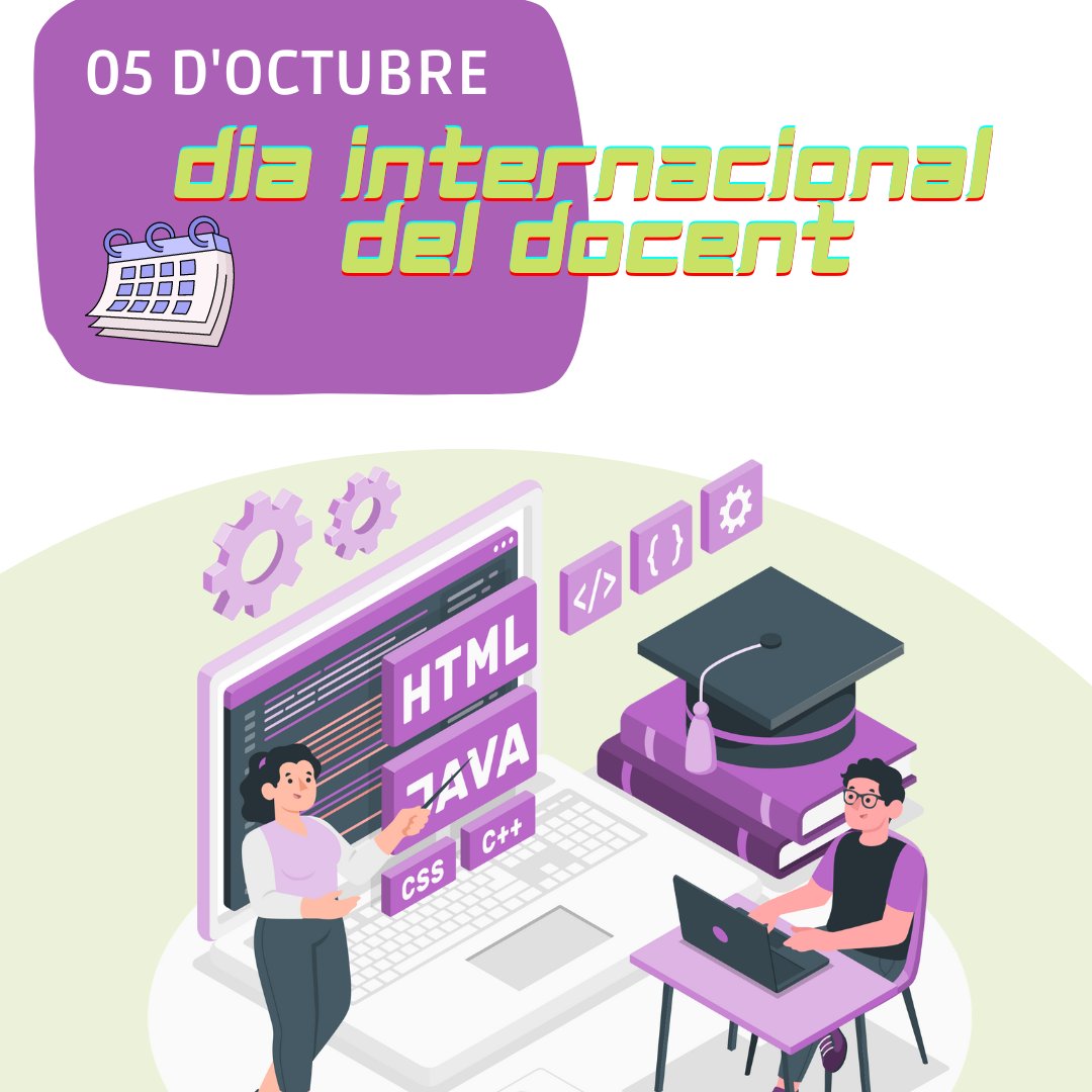 per a tots els experts, formadors i docents del CIFO La Violeta, volem expressar el nostre més sincer agraïment per la vostra dedicació, passió i compromís. GRACIES!

#docents #formadors #experts #diainternacionaldocent #TIC #cursos2024 #cursosgratis