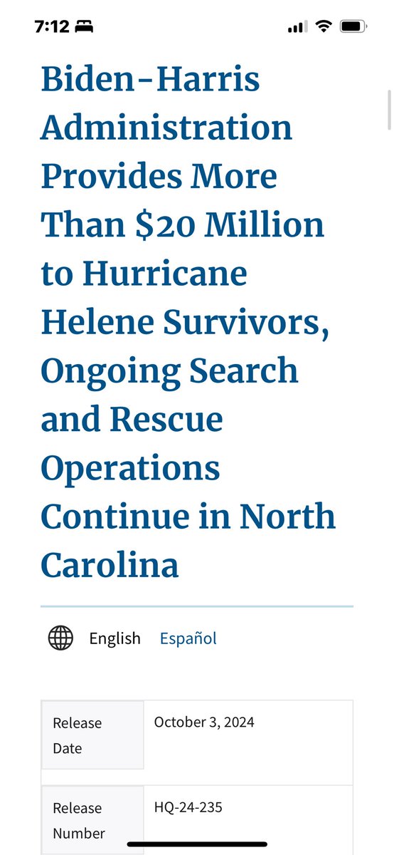 MellyJ15's tweet photo. @johnrich Lying at a time like this??? The governor said they have got everything they need from the government, even the Republican governors have said they are happy with a response from the government.  Biden/Harris has given over 20 million just for North Carolina…. https://t.co/zn24iSlxgR