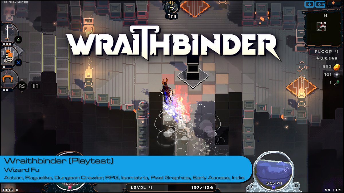OverageGmngCom's tweet photo. OG plays Wraithbinder (Playtest)!
https://t.co/6O47uregAo
Like & Sub!
@wizard_fu
#wraithbinder #roguelike #dungeoncrawler #isometric #rpg #pixelart #IndieGameTrends #IndieWatch #IndieDev #GameDev #IndieGameDev #IndieGame #IndieGames #Gameplay #letsplay #gaming https://t.co/FEUJcFx1XY