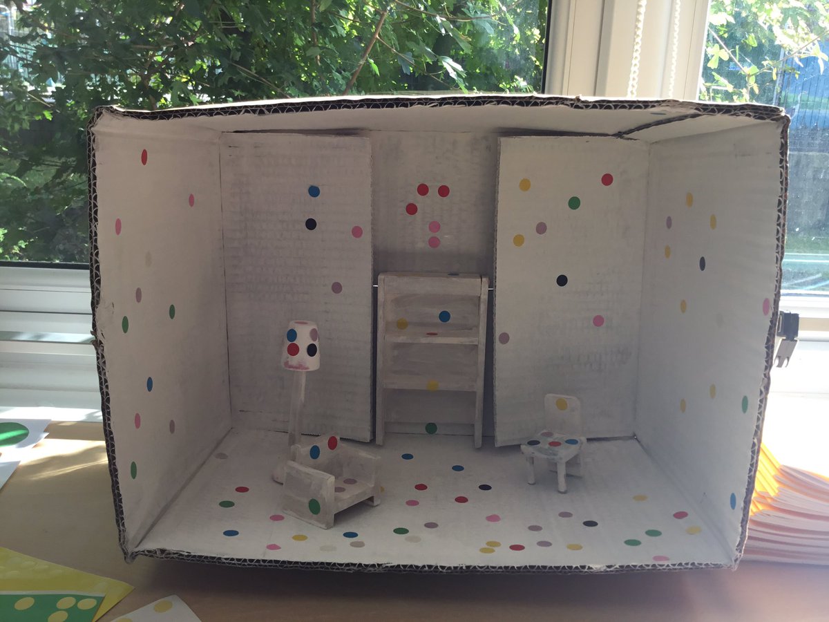 In Art this half term, we are looking at the work of Yayoi Kusama! Mrs Jones has amazingly made a mini-replica of one of her installations ‘The Obliteration Room’ <a href="/st_patricks/">St Patricks Primary</a>