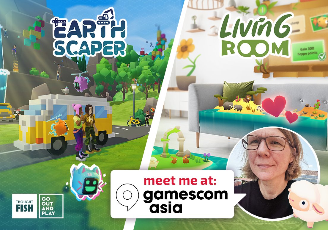 We are excited to announce that our CEO, Christina, will be attending <a href="/gamescomasia/">gamescom asia x Thailand Game Show</a> from Oct. 17-20 in Singapore! Don’t miss the chance to connect, share ideas, explore the lasted trends in gaming and find out more about <a href="/EarthscaperGame/">Earthscaper</a> and <a href="/LivingRoomVR/">LivingRoom</a>. We hope to meet you