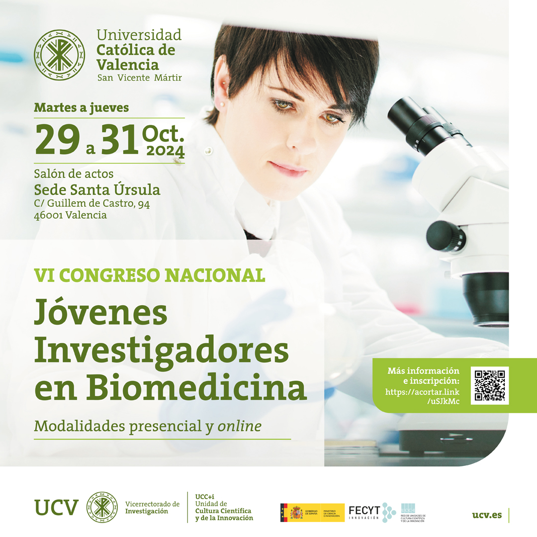 GEIVEX (@geivex) on Twitter photo desde el comité organizador nos piden que difundamos EL “VI Congreso Nacional de Jóvenes  Investigadores en Biomedicina” que tendrá lugar los días 29, 30 y 31 de  octubre en la Universidad Católica de Valencia, dirigido a un público principalmente predoctoral / postdocs  junior. desde el comité organizador nos piden que difundamos EL “VI Congreso Nacional de Jóvenes  Investigadores en Biomedicina” que tendrá lugar los días 29, 30 y 31 de  octubre en la Universidad Católica de Valencia, dirigido a un público principalmente predoctoral / postdocs  junior.
