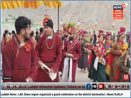 People of new districts (Drass, Zanskar, Nubra, Sham &amp; Changthang/eastern #Ladakh) reject #FakeEnvironmentalist’s padyatra to Delhi and celebrates new district status

The optics of showing overwhelming support by #PseudoActivist is all made up to report to his CIA Bosses in west