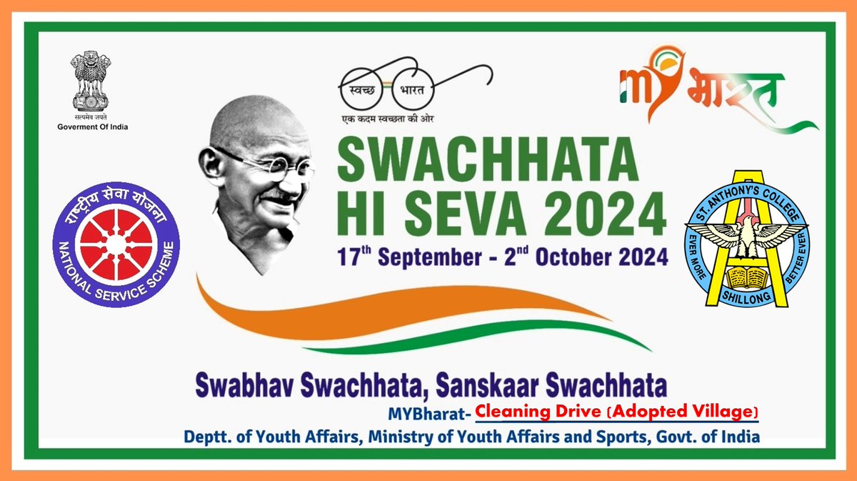 NSS_SAC_SH's tweet photo. The NSS unit organized the Swachhta Hi Seva program (Cleaning Drive) at Mynsain village, Ri-Bhoi District, Meghalaya. The locals of Mynsain village actively participated in the Cleaning Drive on 2nd October 2024. #SwachhtaHiSeva #NSS #CommunityService https://t.co/cbfftMLmyn