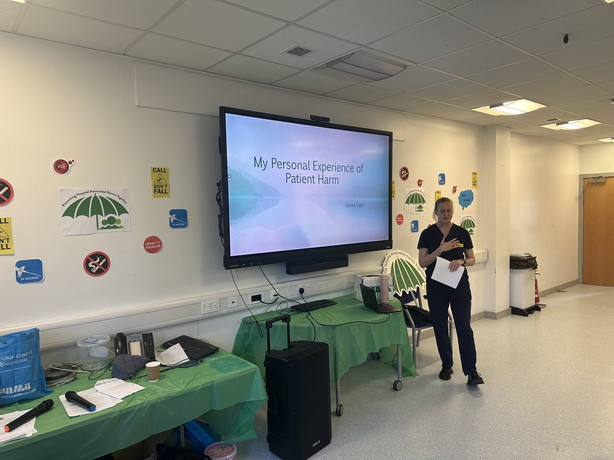 Emotional, impactful and thought provoking <a href="/SLight74/">SachaLight74</a> sharing a personal story of the impact of harm #HarmFree <a href="/ASPHFT/">Ashford & St Peter's</a>