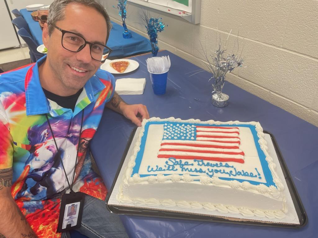 AWLSJH's tweet photo. Best of luck to Mr. Nekoranec as he begins his deployment! He will be missed here at the JH!
#GeneralPride https://t.co/EXtiVvCjCE