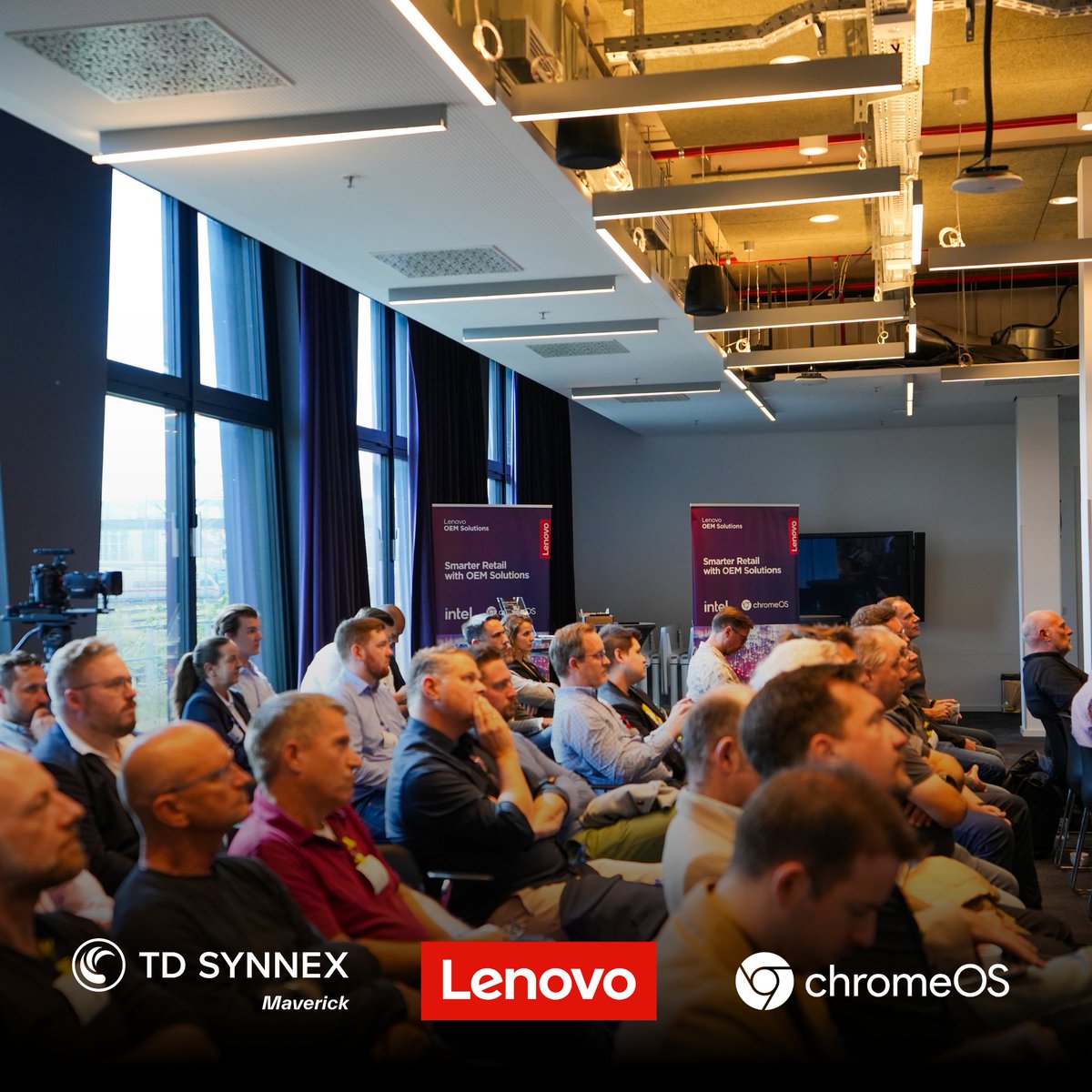 A full house at Google HQ in Munich for our ChromeOS &amp; <a href="/googlechrome/">Chrome</a> Enterprise Digital Signage Onboarding Event. 

Team Maverick were joined by invidis consulting GmbH, OEM Solution from <a href="/Lenovo/">Lenovo</a> &amp; <a href="/Signagelive/">Signagelive</a> to look at the future of digital signage and trends for 2025.