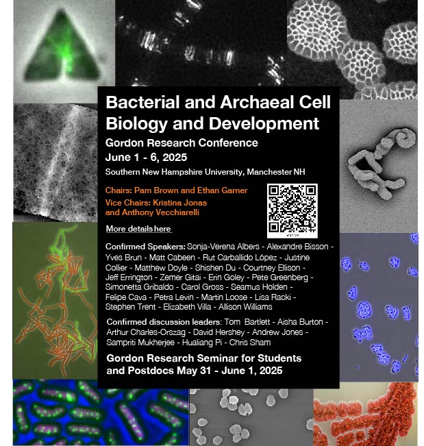 Ethan Garner (@fleshball) on Twitter photo Registration is OPEN for 2025 Bacterial and Archaeal Cell Biology and Development <a href="/GordonConf/">Gordon Research Conferences</a> and GRS. This will be oversubscribed, so register ASAP. We have an amazing lineup of speakers and discussion leaders.
Apply now - grc.org/bacterial-cell… Registration is OPEN for 2025 Bacterial and Archaeal Cell Biology and Development <a href="/GordonConf/">Gordon Research Conferences</a> and GRS. This will be oversubscribed, so register ASAP. We have an amazing lineup of speakers and discussion leaders.
Apply now - grc.org/bacterial-cell…