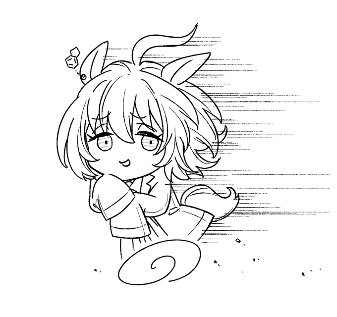 原稿隅の落書き一般通過タキオン 