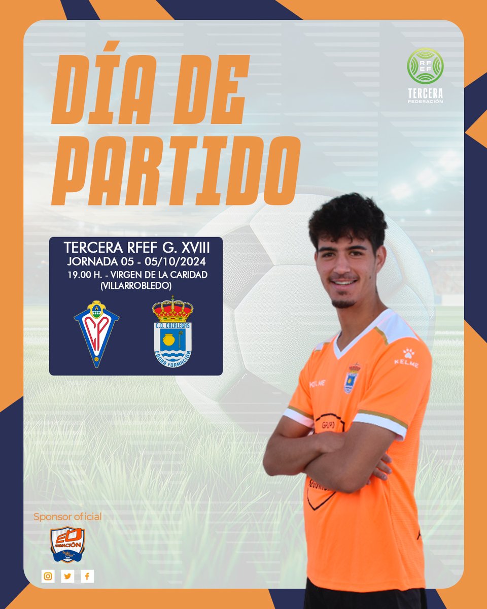 cdcazalegaseb's tweet photo. ⏭ ⚽ PRÓXIMO PARTIDO. 
🚍 Esto no para. Desplazamiento a Villarrobledo en la tarde del sábado.
💪🏻 A seguir con la buena dinámica de resultados.. 

3ª RFEF | 2️⃣4️⃣ - 2️⃣5️⃣ | G18 | J5
📆 Sábado, 5 de octubre
🕖 19.00
🏟 Virgen de la Caridad (Villarrobledo)
🆚 @CPVillarrobledo https://t.co/UixgqWN0ZH