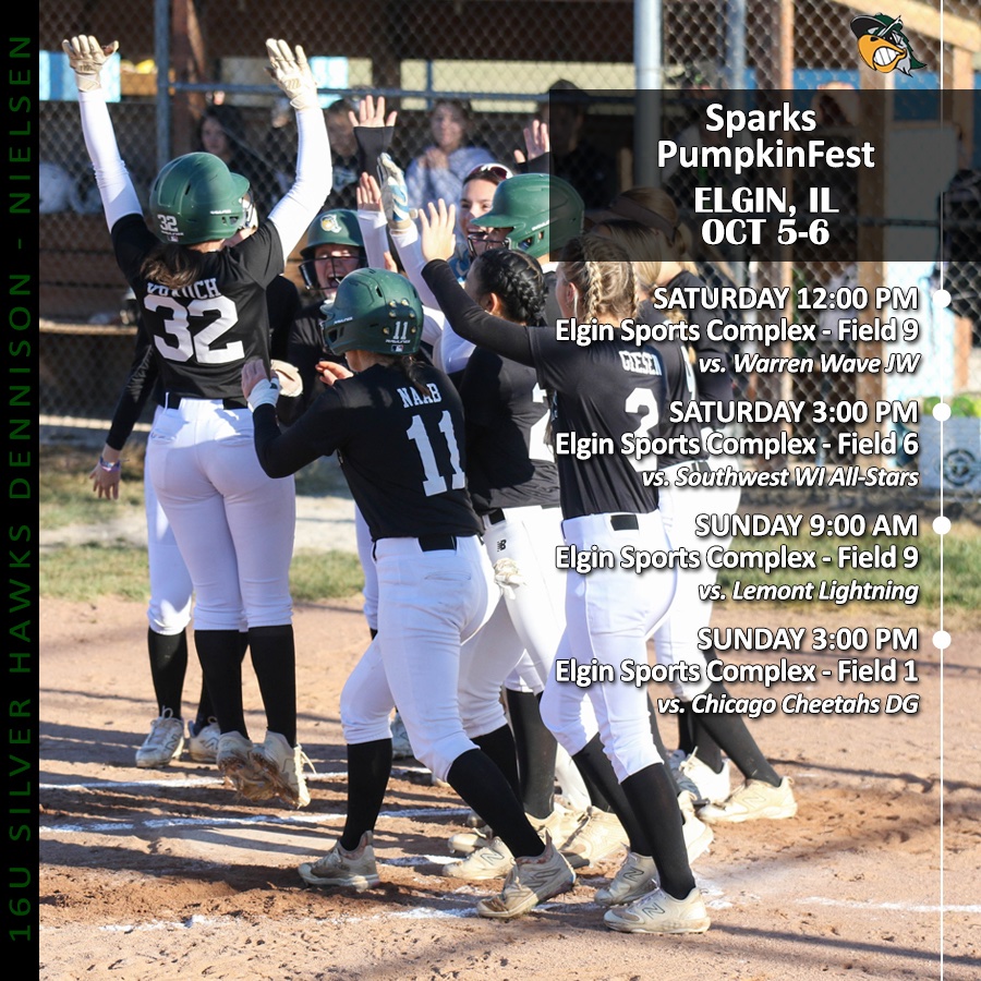 Here’s how the 16u <a href="/SilverHawkSball/">Silver Hawks</a> squad will be spending their weekend!   💚🖤🤍🎃