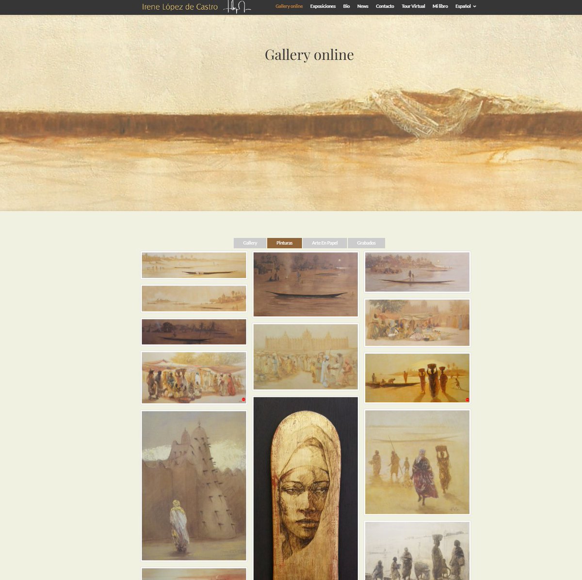 Hola ¿conoces mi web?

Estoy encantada con las últimas actualizaciones de mi webmaster.
Pronto inauguro en GRANADA 11 de octubre de la mano de Cita Cultural Francesa con Granada y la Diputación de Granada. #elsueñodetombuctu
¡De Granada a Tombuctú!
irenelopezdecastro.com