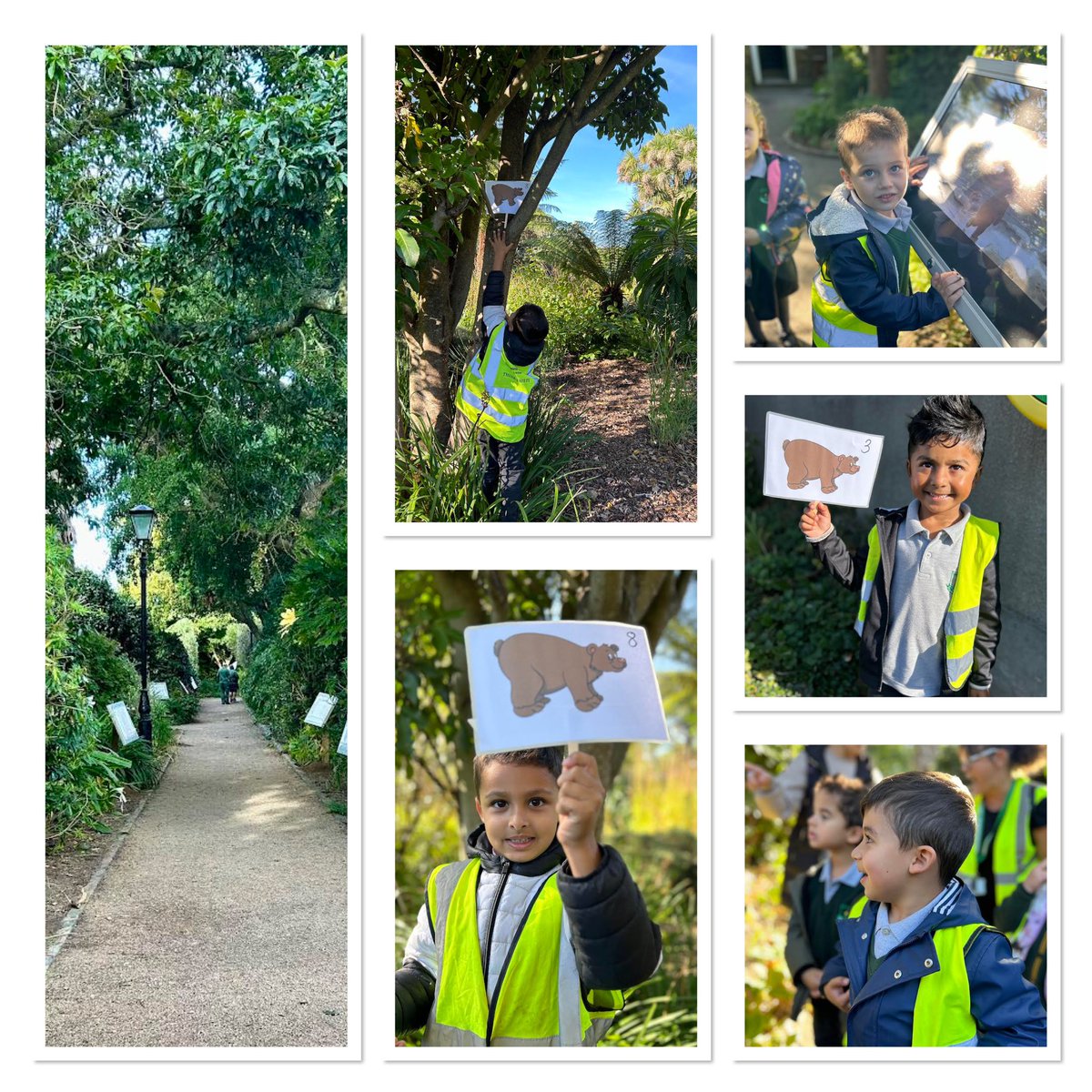 Children from Springfield school enjoyed going on a bear hunt in the beautiful Howard Davis Park. Thank you  <a href="/GovJsyIE/">Infrastructure and Environment</a> <a href="/AndyJehan/">Andy Jehan 🇯🇪</a> for supporting our Story Trail.