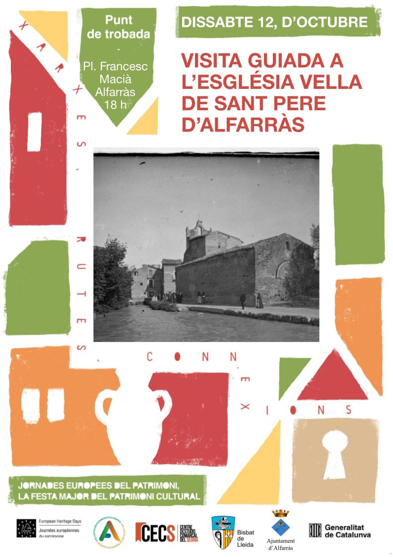 Dissabte 12 oct 18 h Visita a l'Església Vella de St. Pere d'Alfarràs #JEP amb <a href="/CECS12/">CECS</a> i la colab de <a href="/bisbatlleida/">bisbatlleida</a> i l'Ajuntament <a href="/alfarras_d/">Ajuntament d'Alfarràs</a>