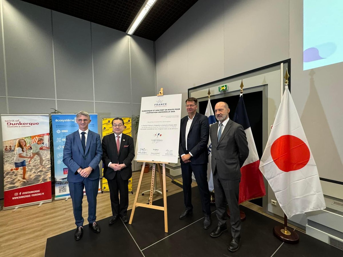 Le territoire Dunkerquois sera sur le Pavillon France lors de l’exposition universelle d’Osaka 2025 : une reconnaissance supplémentaire de notre place à l’avant-garde de la lutte contre le changement climatique, l’enjeu du siècle !

Ce matin, en présence de S.E. Makita SHIMOKAWA,