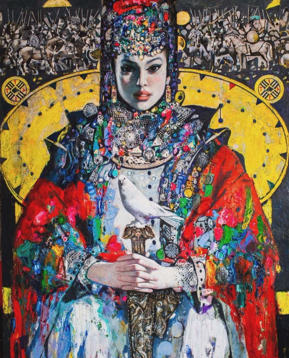 Dünyaca ünlü ressam, Azerbaycan Devlet Sanatçısı Sakit Məmmədov’dan ‘Tomris Hatun’ tablosu ⚡️