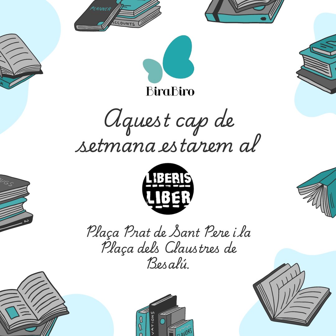 BiraBiro Editorial (@birabiroed) on Twitter photo Us esperem aquest cap de setmana a Besalú per la fira del <a href="/liberisliber/">Liberisliber</a> !! Us esperem aquest cap de setmana a Besalú per la fira del <a href="/liberisliber/">Liberisliber</a> !!