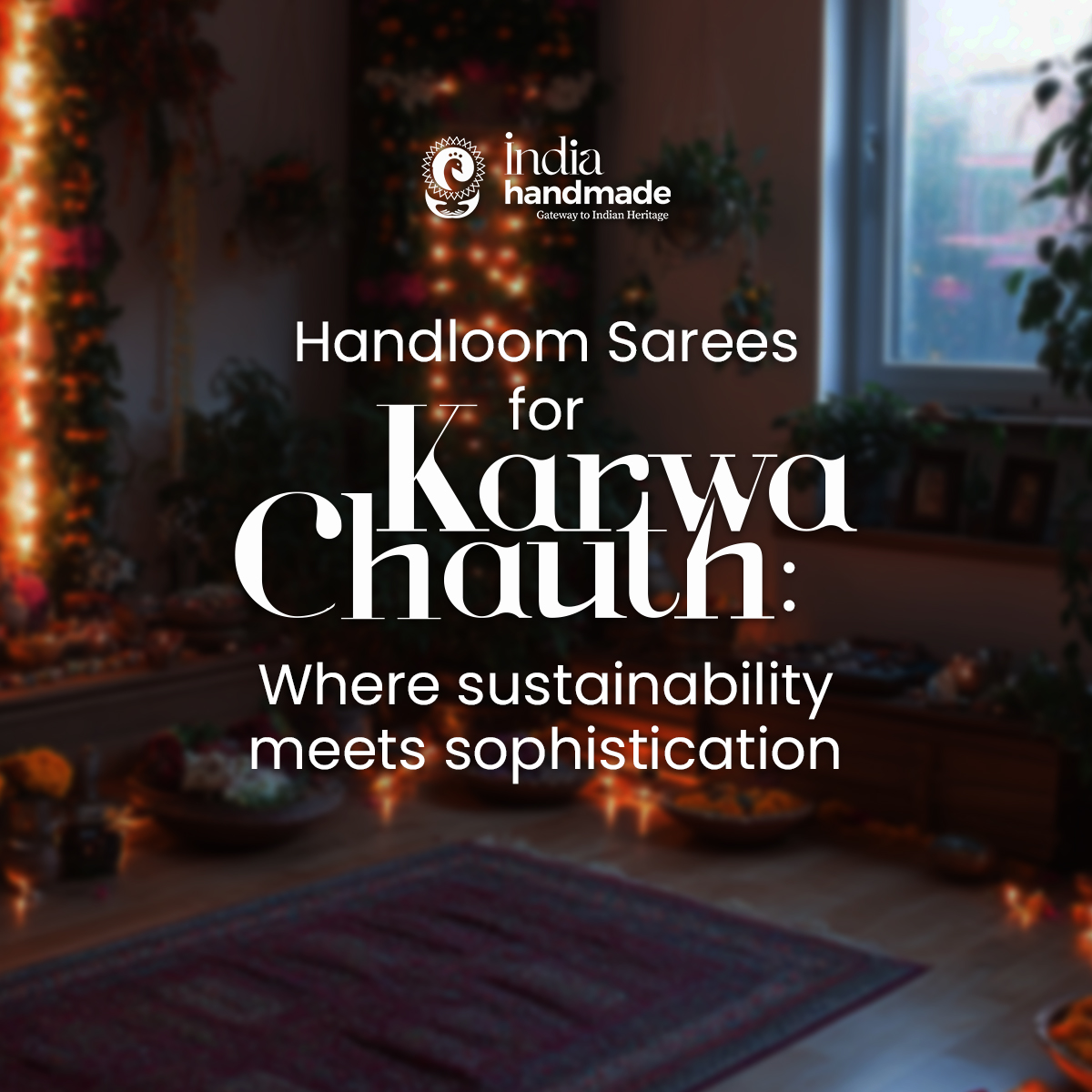 Indiahandmade_'s tweet photo. Celebrate this #Karwachauth in style. Explore the unique collection of #handloom #sarees at #Indiahandmade and add a touch of tradition to your festive #wardrobe.

@TexMinIndia @_DigitalIndia @GoI_MeitY

#karwachauthspecial #handloomsaree #festiveattire #vocal4handmade https://t.co/jwrxhsz0EL