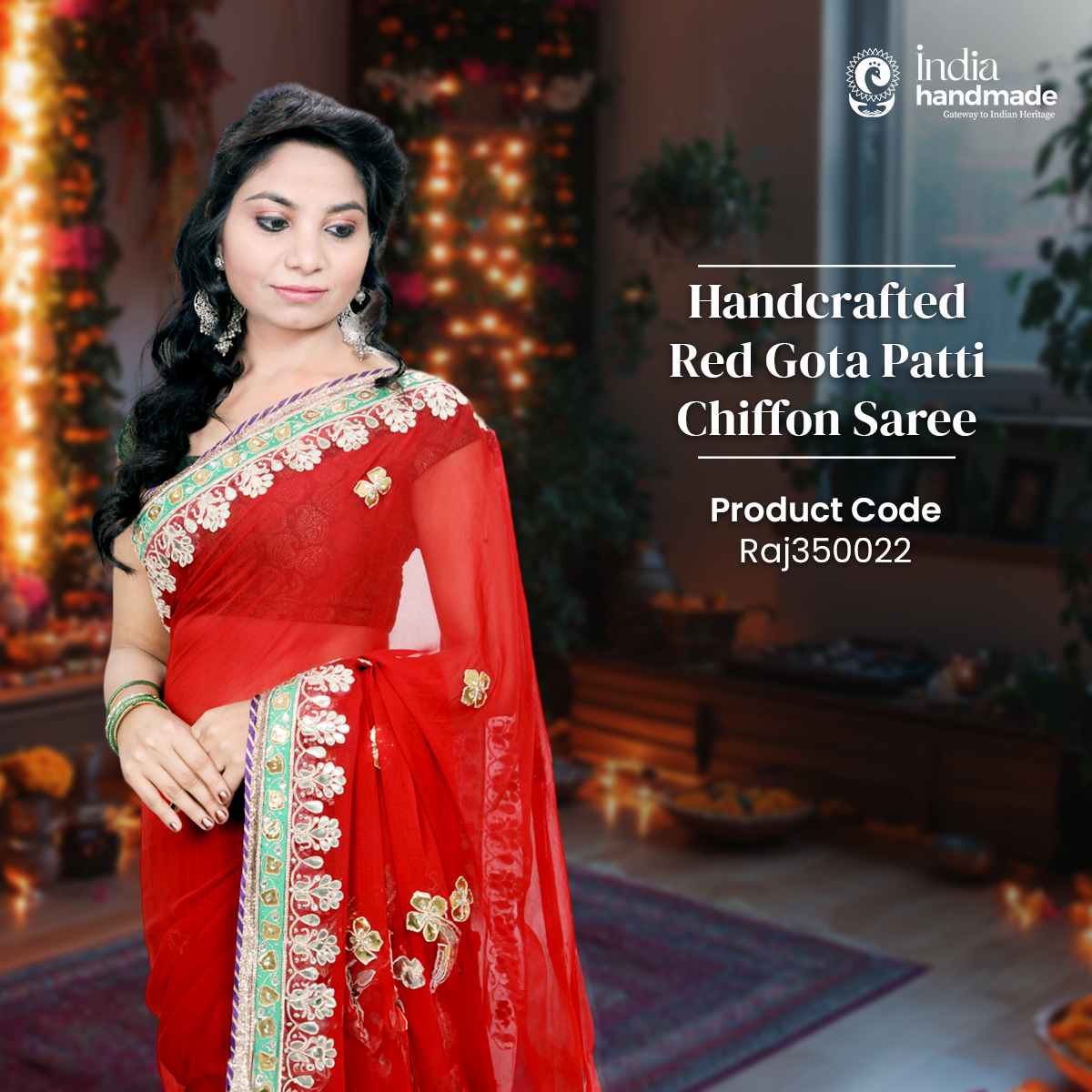Indiahandmade_'s tweet photo. Celebrate this #Karwachauth in style. Explore the unique collection of #handloom #sarees at #Indiahandmade and add a touch of tradition to your festive #wardrobe.

@TexMinIndia @_DigitalIndia @GoI_MeitY

#karwachauthspecial #handloomsaree #festiveattire #vocal4handmade https://t.co/jwrxhsz0EL