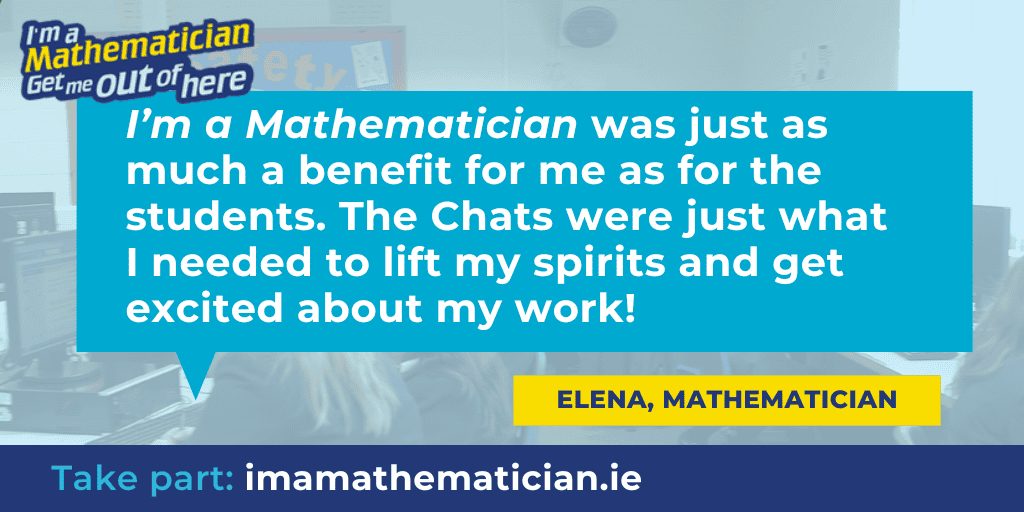 imascientist's tweet photo. Maths Week Ireland is coming! We need more mathematicians to inspire students🧮 

We are looking for anyone who uses maths day-to-day, even if it is not in your job title.

If that sounds like you, and you work or were educated in Ireland, sign up now: https://t.co/uUgm1WYrMm https://t.co/IpNrmvYZ3v