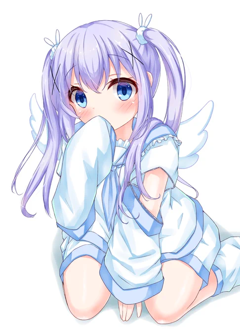 水色界隈チノちゃん#天使の日 