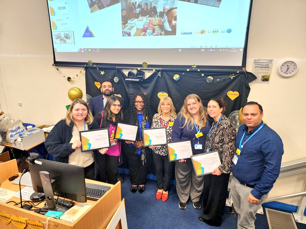 Quratulain___'s tweet photo. @NMITCommunity 
Winners and Runner Ups from Community Division at @NorthMidNHS today after receiving their awards in #LoveAdmin Awards Ceremony.
🏆👏🤗😇💛 https://t.co/6Vls1u8x5q