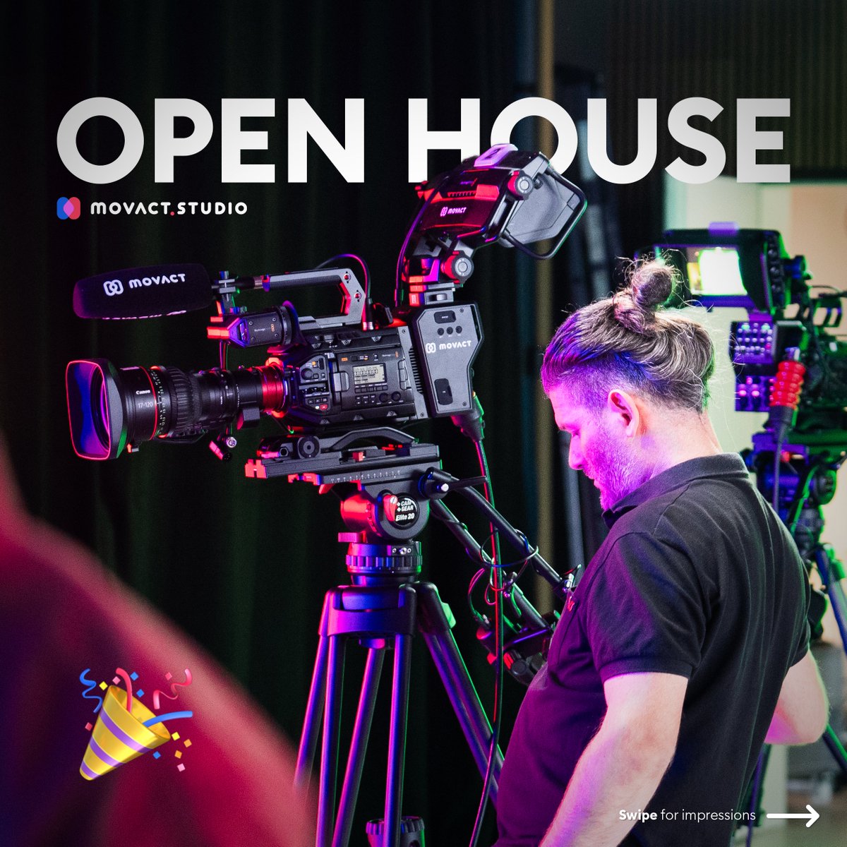 movact's tweet photo. 🤗 FULL HOUSE beim OPEN HOUSE vom neuen @movact.studio. 

Kunden, Freelancer, ehemalige Kollegen, Friends &amp; Family 👨‍👩‍👧‍👦 (einige sogar mit Kindern!) – fast 100 Personen sind gekommen.

Nicht nur Gucken und Staunen war das Motto. An vielen Stationen durfte mitgemacht werden. https://t.co/w6GjKFZRg7