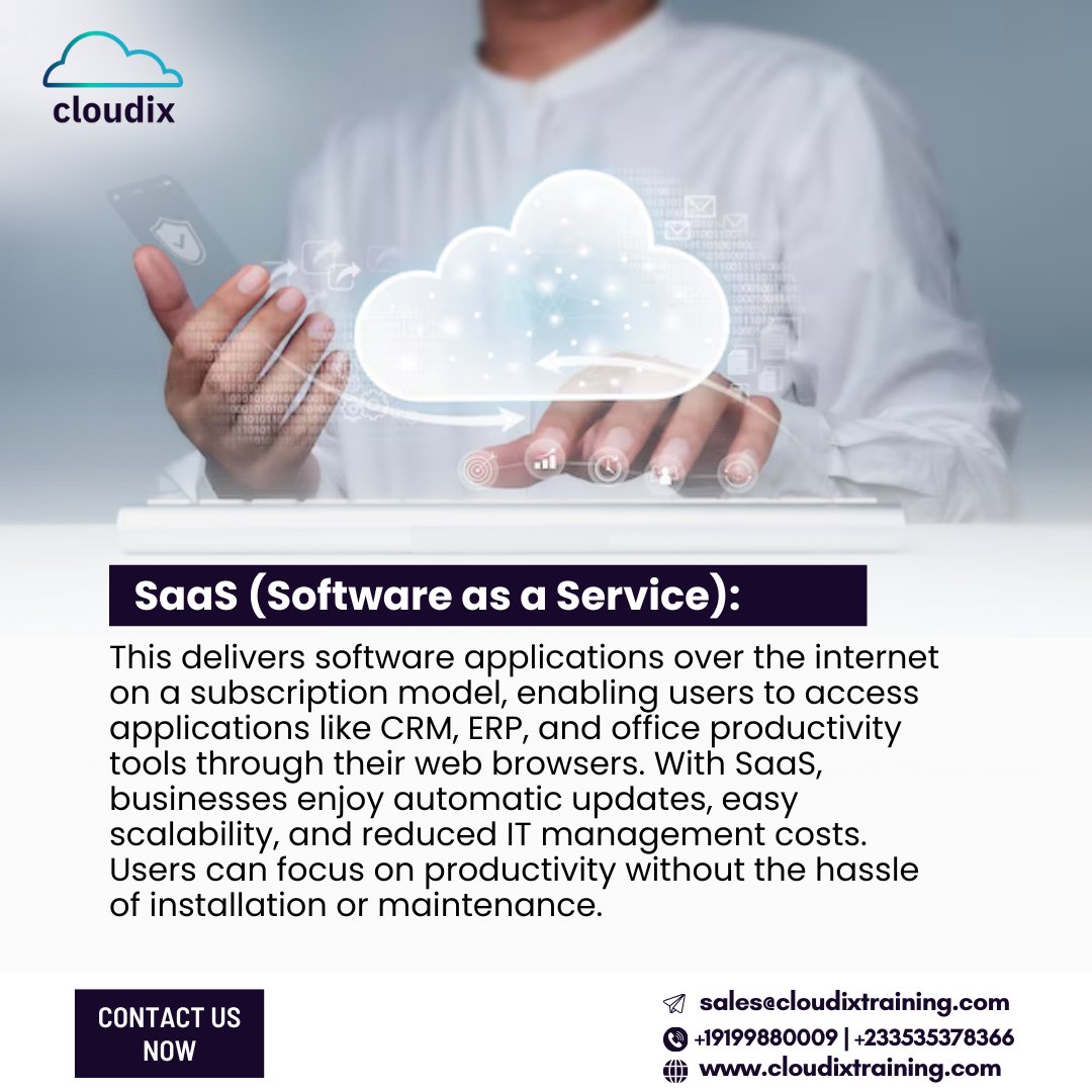 CloudixT's tweet photo. Ready to accelerate your development? Discover how our Explore our IaaS, PaaS and SaaS solutions to power your business with flexibility and control

Learn More and Get Started:
+19199880009 | +233535378366
sales@cloudixtraining.com

#SaaS #wizkid #falanas #israel #cloudcomputing https://t.co/B5zHS13rH0