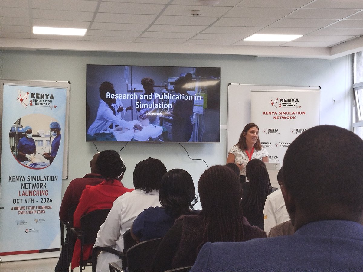 Ms. Ngure (@phyllisngure1) on Twitter photo Honored to have Dr.Arianna speaking at the Kenya Simulation Network launch. Her insights are invaluable in shaping the future of research and publication in medical simulation. #KenyaSimNetwork
<a href="/afrisimnetwork/">African Simulation Network</a> <a href="/KijabeHospital/">AIC Kijabe Hospital</a> Honored to have Dr.Arianna speaking at the Kenya Simulation Network launch. Her insights are invaluable in shaping the future of research and publication in medical simulation. #KenyaSimNetwork
<a href="/afrisimnetwork/">African Simulation Network</a> <a href="/KijabeHospital/">AIC Kijabe Hospital</a>