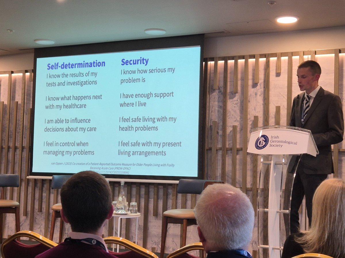 ARC: Ageing Research Centre University of Limerick (@arc_ul) on Twitter photo Dr <a href="/J_vanOppen/">James van Oppen</a> shares eight really important questions to measure what matters to older people with frailty in acute care (the PROM OPAC).
#IGS2024 Dr <a href="/J_vanOppen/">James van Oppen</a> shares eight really important questions to measure what matters to older people with frailty in acute care (the PROM OPAC).
#IGS2024