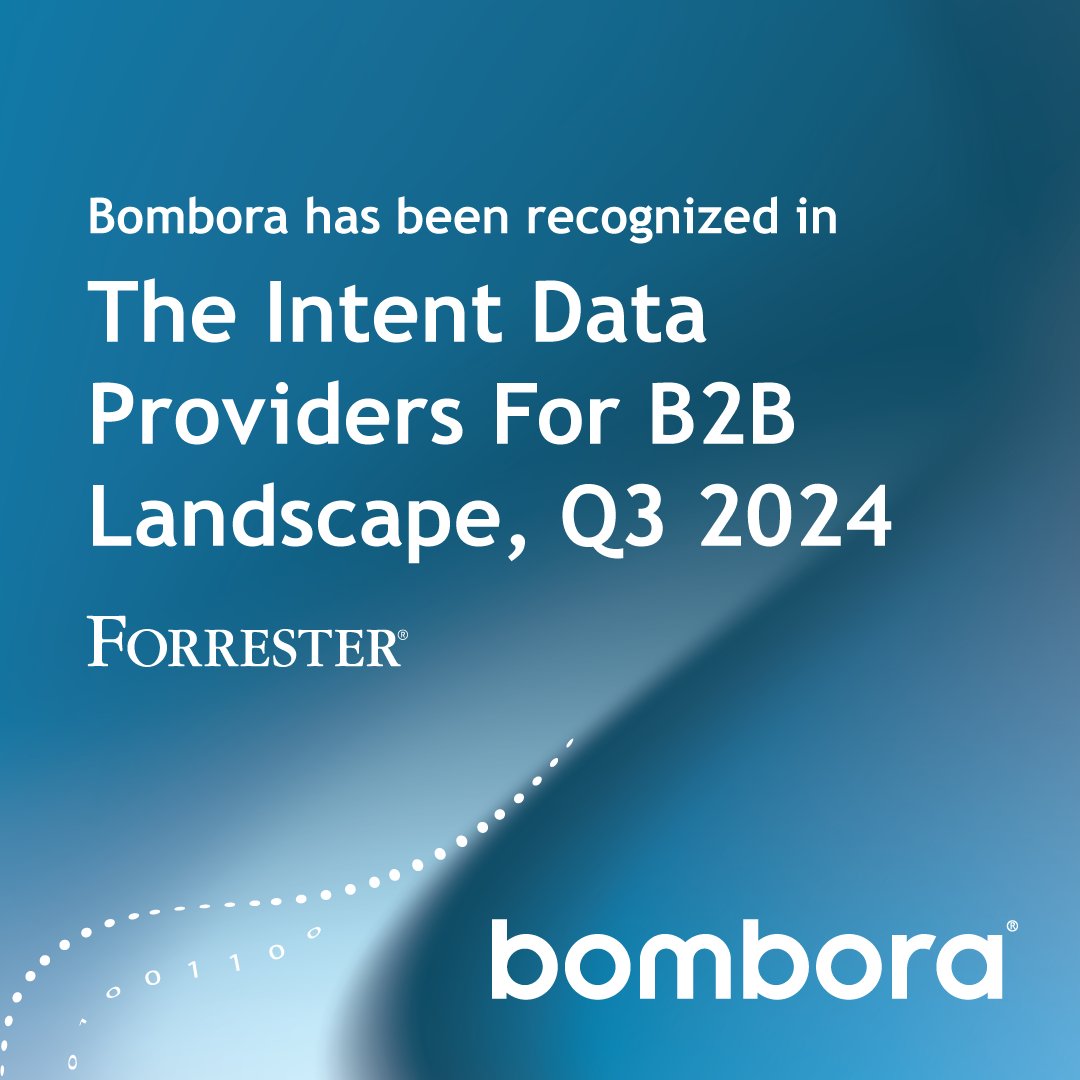 Bombora has been recognized as a notable vendor in <a href="/forrester/">Forrester</a>'s "The Intent Data Providers For B2B Landscape, Q3 2024" 🎉

Powered by our one-of-a-kind premium Data Co-operative, we help leading B2B businesses identify and reach prospects and customers across the buying journey.