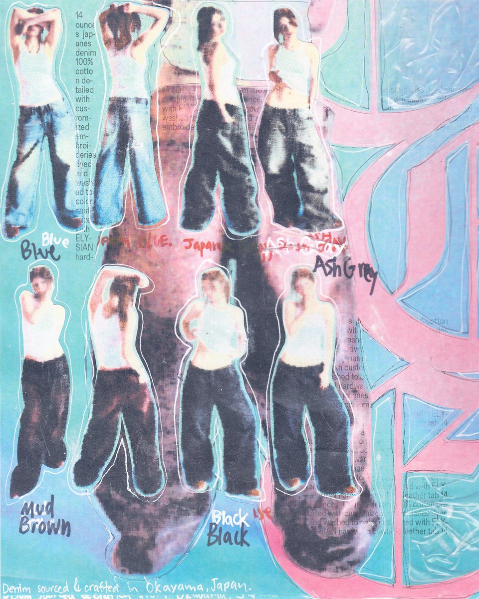 elysian japanese baggy denim