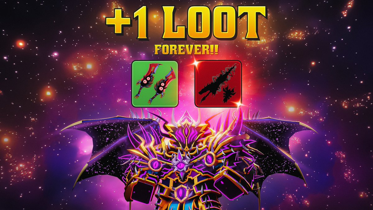 A new Dungeon Quest update has just been released!

🌌 - +1 LOOT DROPS - forever!
⏰ - Abyssal Void releases on 10/11 at 3 pm EST!
🎩 - The Legacy Cosmetics event has now ended

#Roblox #RobloxDev #DungeonQuest

⏬ PLAY DUNGEON QUEST! ⏬
roblox.com/games/24148517…